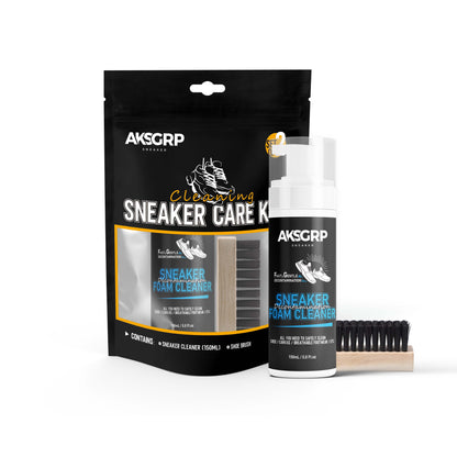 Shoe Cleaning Kit (2 Piece Set - Foam Cleaner - Bag Packaging) [Foam Cleaning/Brush]