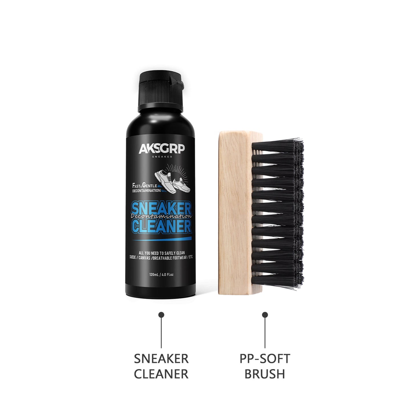Sneaker Cleaning Kit (2 Piece Set) [Cleaning/Brush]
