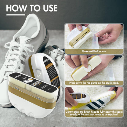 Shoe Whitening Agent (One-Brush White)